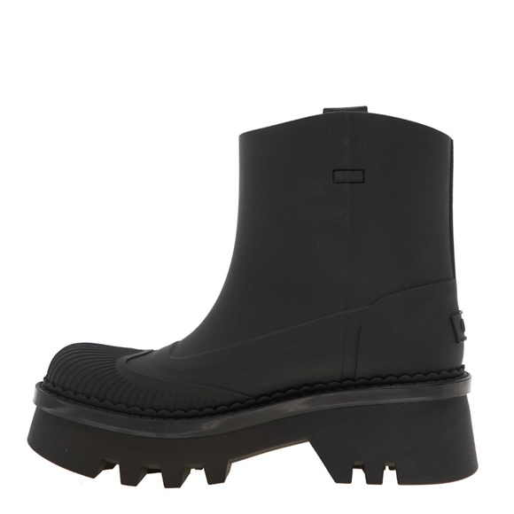 Chloé Raina Rain Boots Black Rubber Size 38 New - Picture 5 of 6